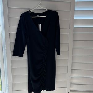 Chic Navy Long Sleeve Dress